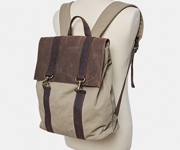 Canvas Mens Cool Backpack - Durable Travel & School Bag for Men