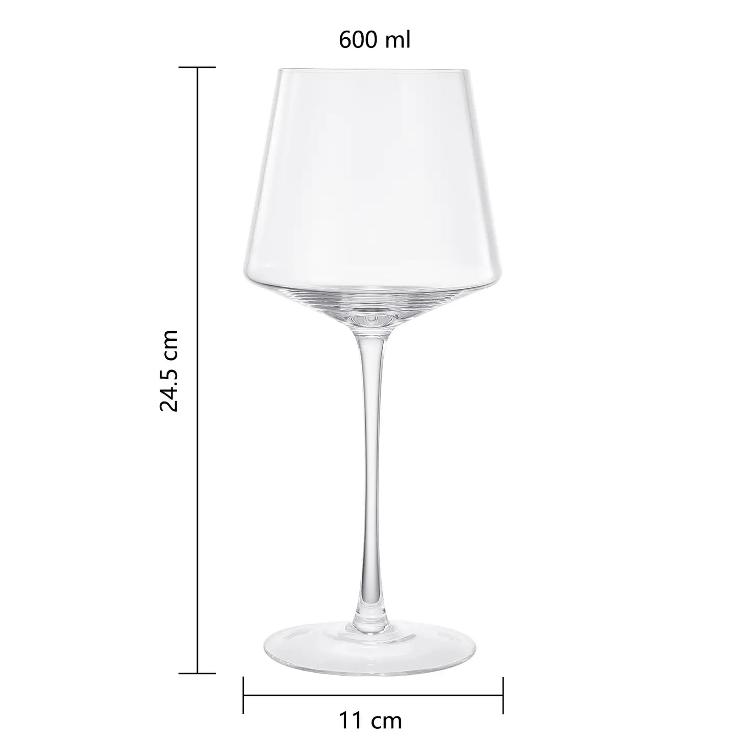 Italian Style Wine Glasses, Set of 4