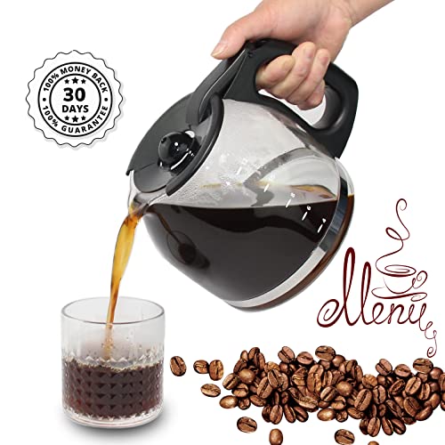 Cestlaive 12-Cup Replacement Coffee Carafe for Mr. Coffee, Sunbeam, and Oster Coffee Makers