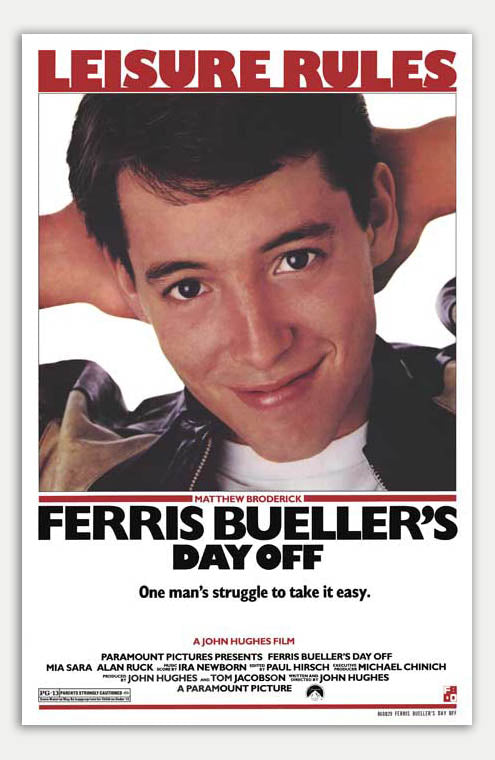 Ferris Bueller's Day Off - 11 x 17 Movie Poster (1986 Reprint)