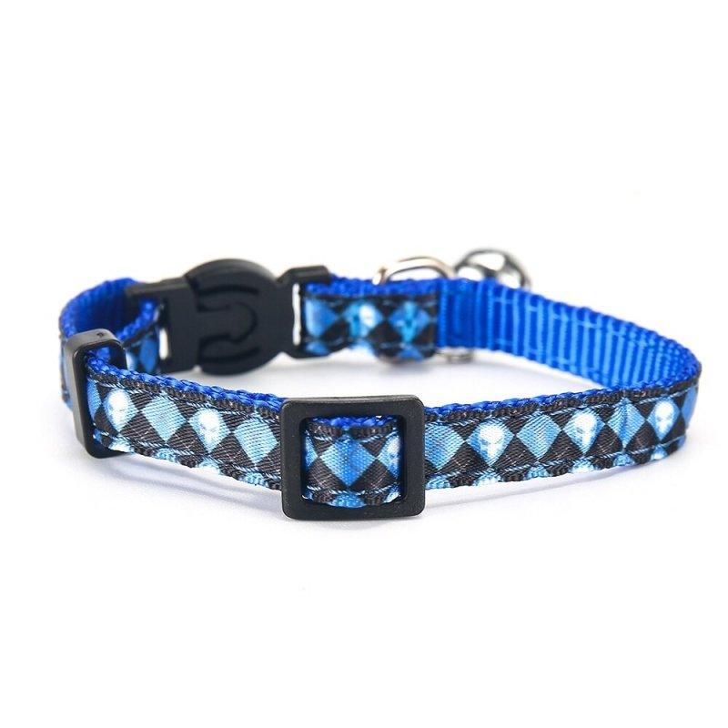 Solid Skull Braid Plastic Breakaway Dog Collar with Bells for Small Medium Dogs & Cats