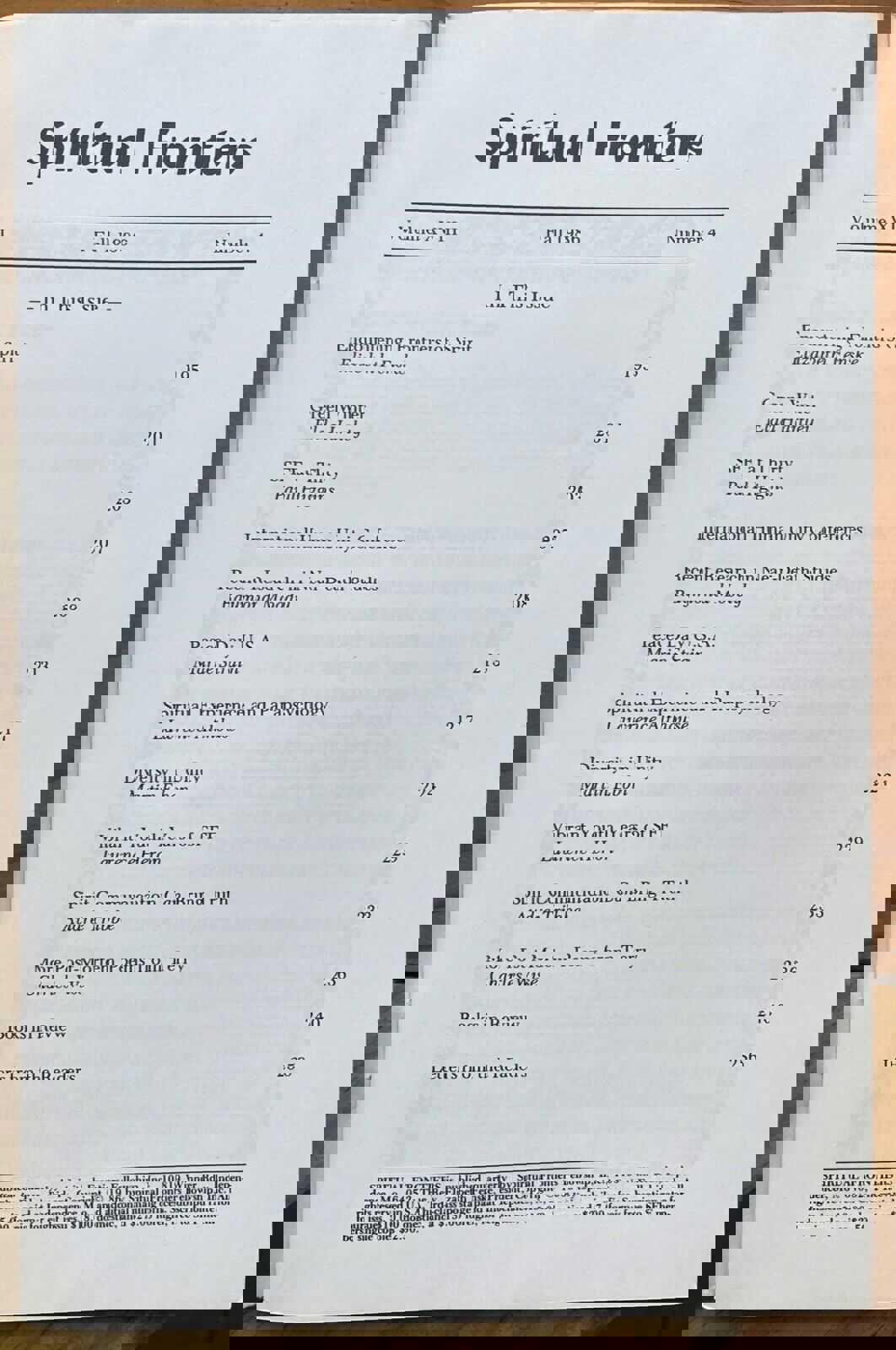 SPIRITUAL FRONTIERS MAGAZINE - Complete 4 Issues, 1986 - CHRISTIAN MYSTICISM GOD