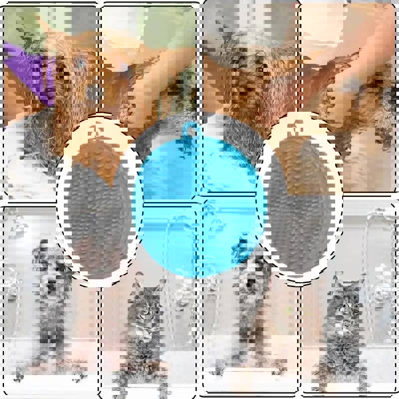 TPR Dog Grooming Bath Brush - Soothing Shampoo Brush for Pets