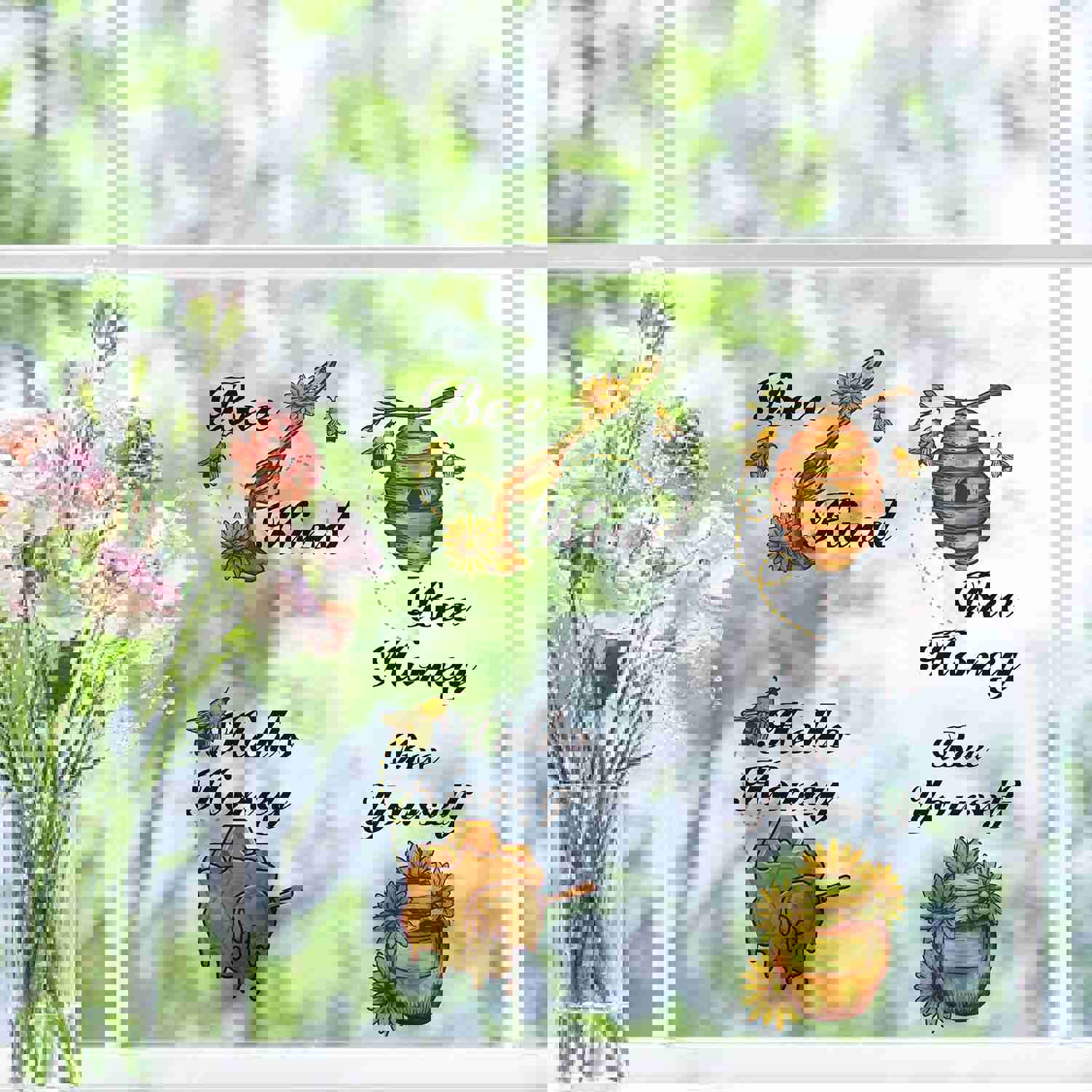 Craspire 16 Sheets 8 Styles Waterproof PVC Wall Stickers for Home Decoration
