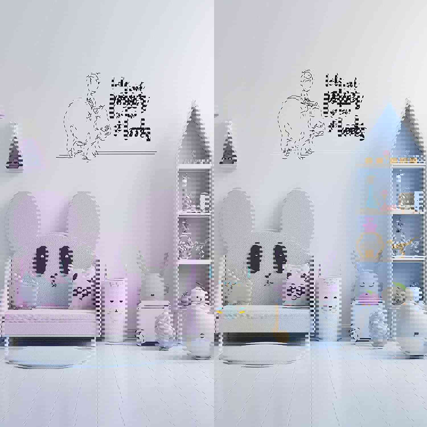 Animal Life Quote Vinyl Wall Sticker Decal - Hippo Hippopotamus Motivation Quote