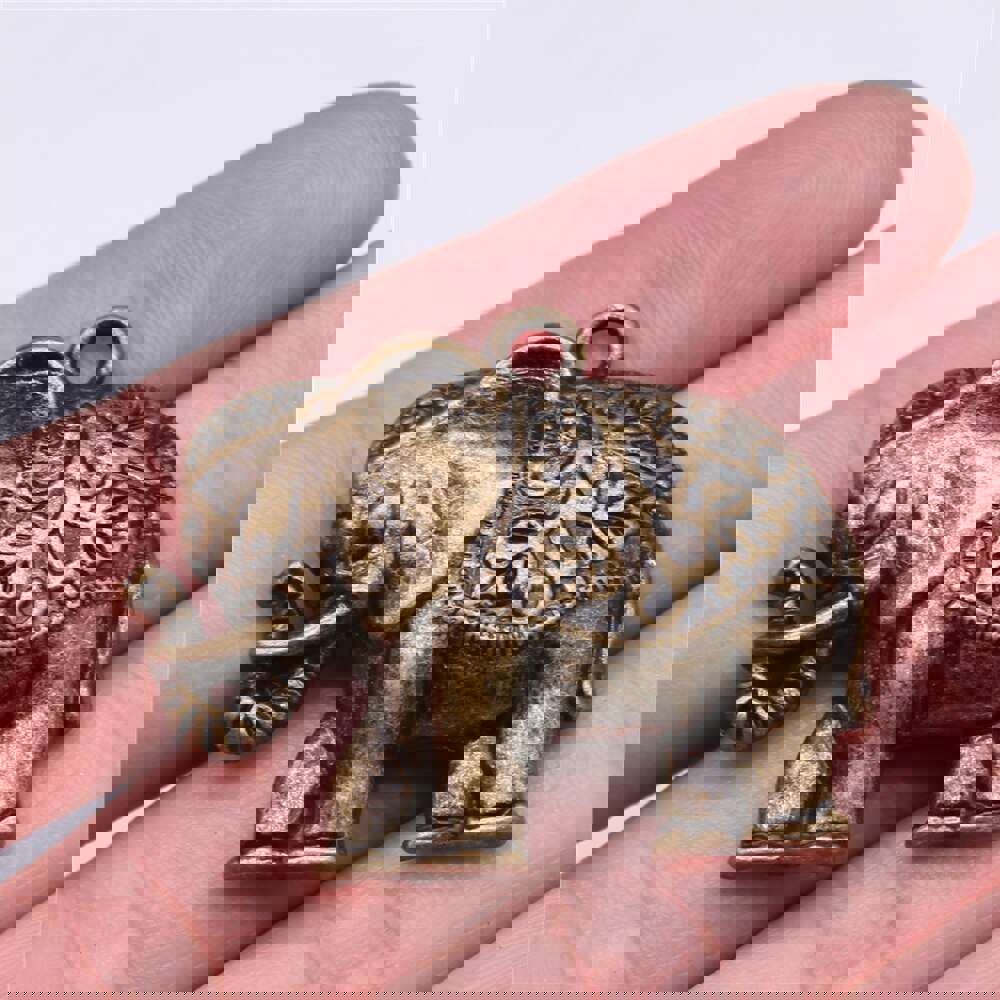 WYSIWYG 5pcs Elephant Charms for DIY Jewelry Making - Antique Silver Alloy Pendants