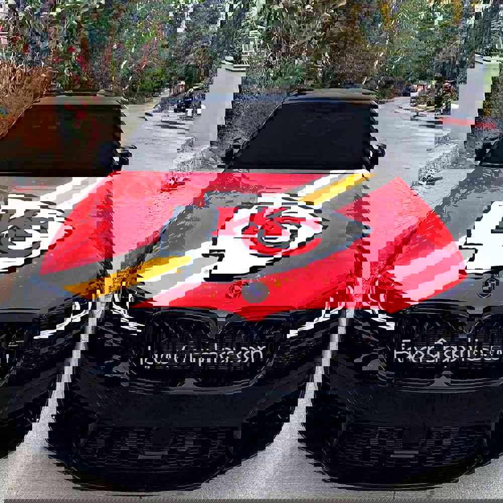 Kansas City Chiefs Itasha Car Vinyl Hood Wrap Decal Sticker