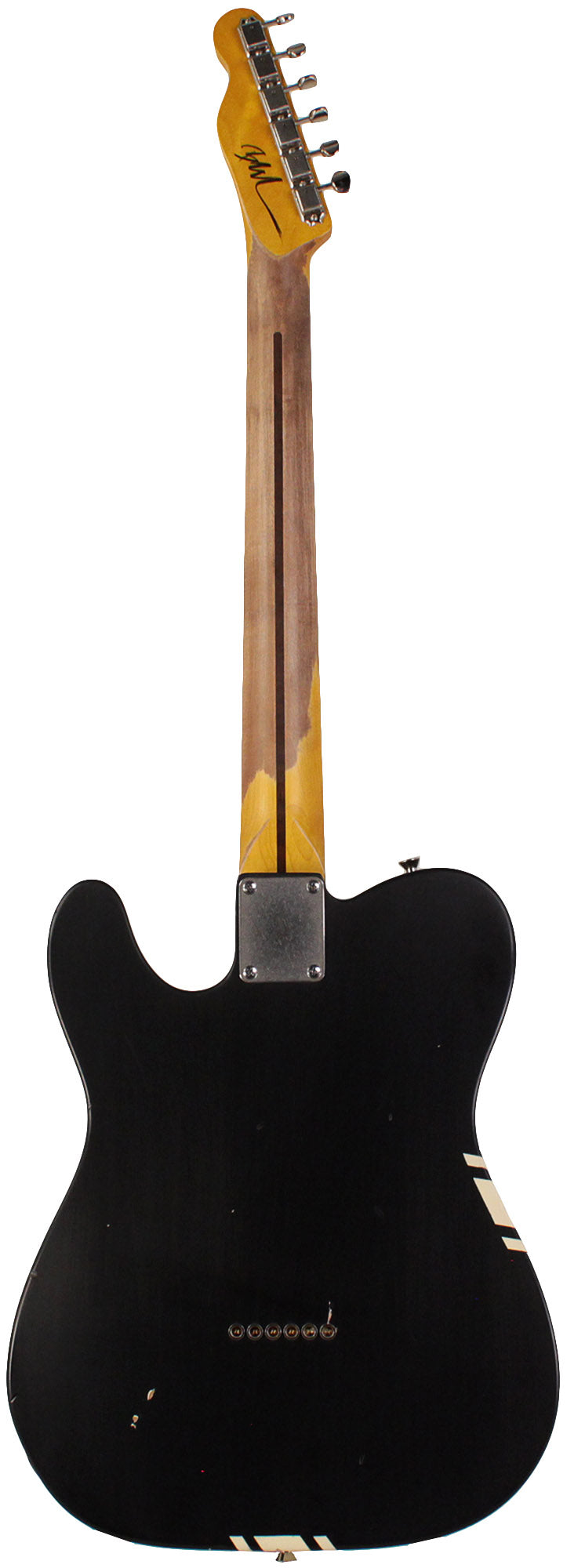 Nash GF-3 Gold Foil Guitar - Black with Competition Stripes & Light Aging