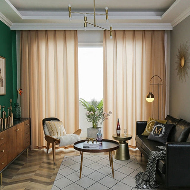 High Quality White Semi Crushed Sheer Curtains for Living Room and Bedroom