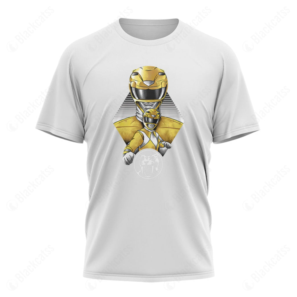 The Yellow Ranger Custom Graphic Cotton T-Shirt