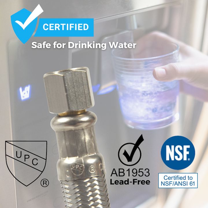 Hippohose Refrigerator Hose / Ice Maker Water Supply Hose