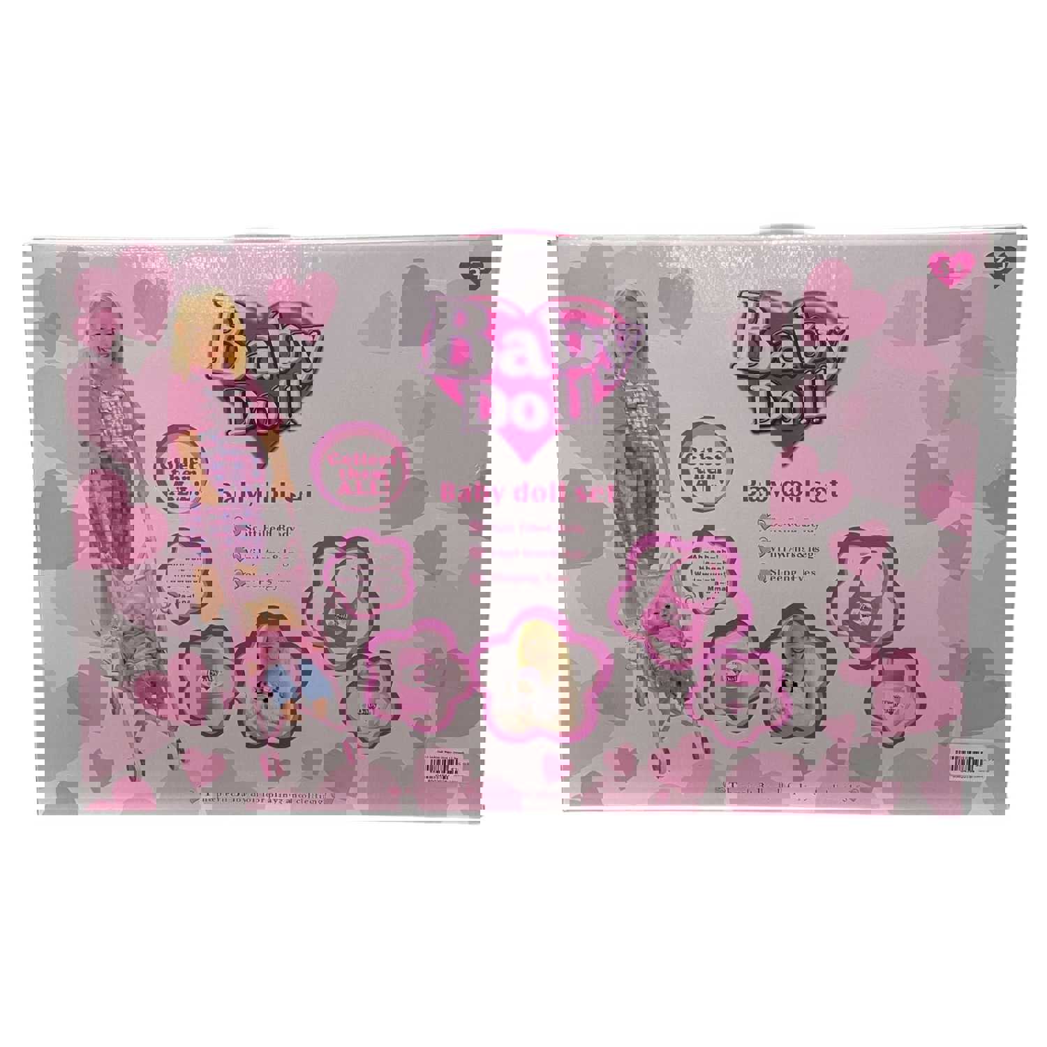 Interactive Toy Baby Doll Stroller Set for Toddlers