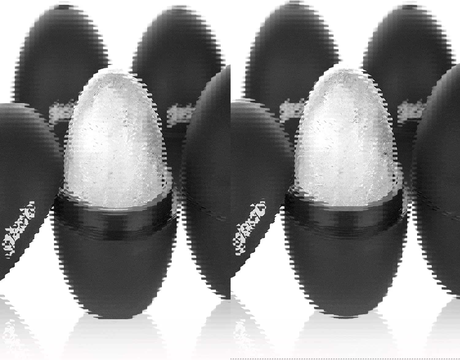 Glacio Round Ice Cube Molds - Whiskey Ice Sphere Maker - 2.5 Inch Ice Balls - 4 Pack