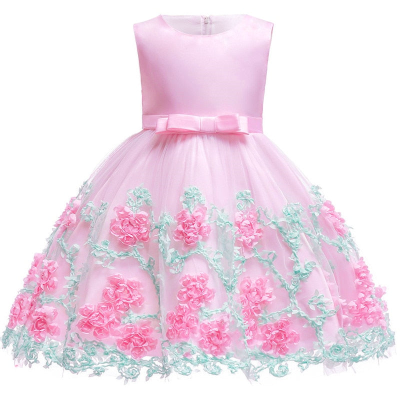 Baby Girls Princess Tutu Party Dress - Elegant Lace Summer Dress for Kids
