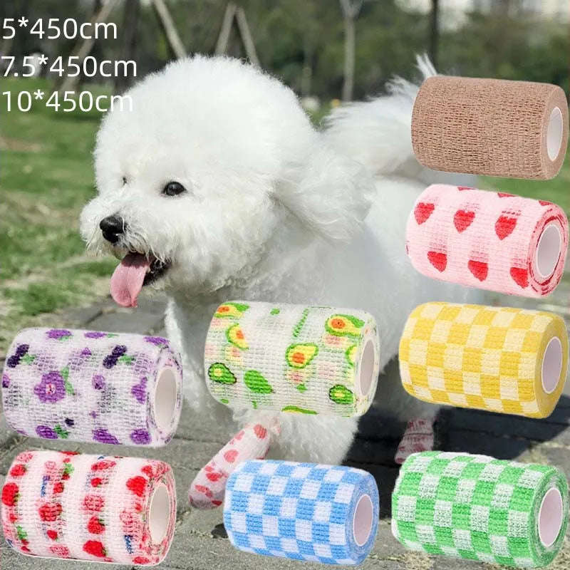 Pet-Friendly Self-Adhesive Bandage for Dogs Outdoor Activities
