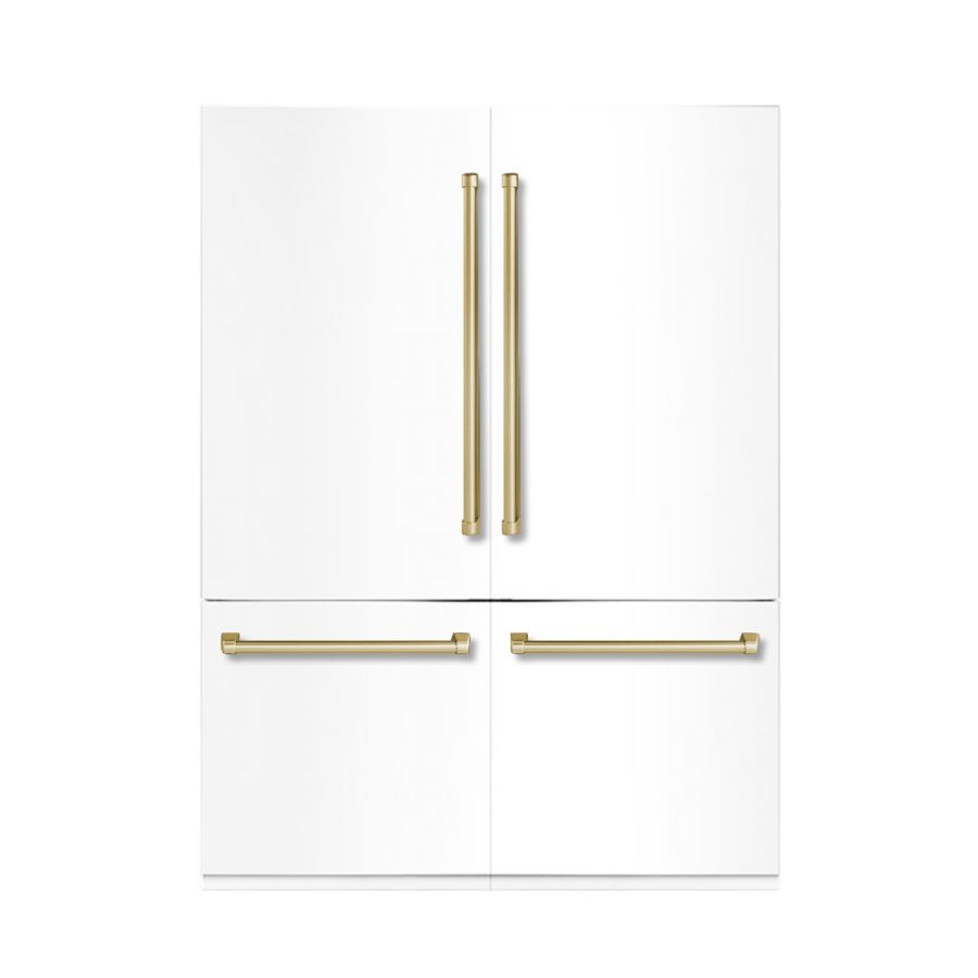 Hallman 60 Built-in Refrigerator with Interior Filtered Water Dispenser and Automatic Ice Maker