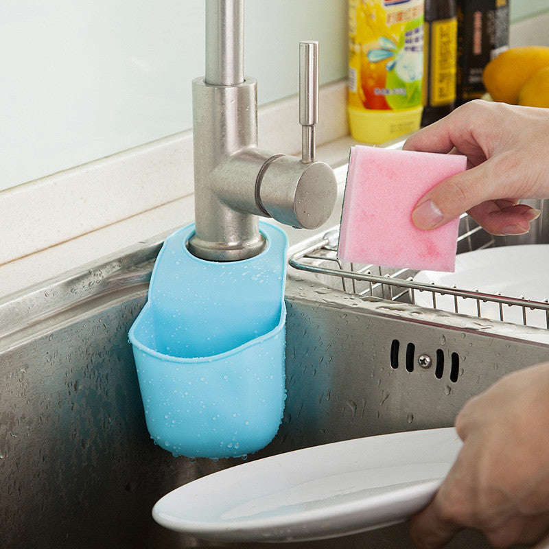 1 PCS Sponge Storage Rack Over The Sink Saddle Organizer Shelf for Kitchen and Bath