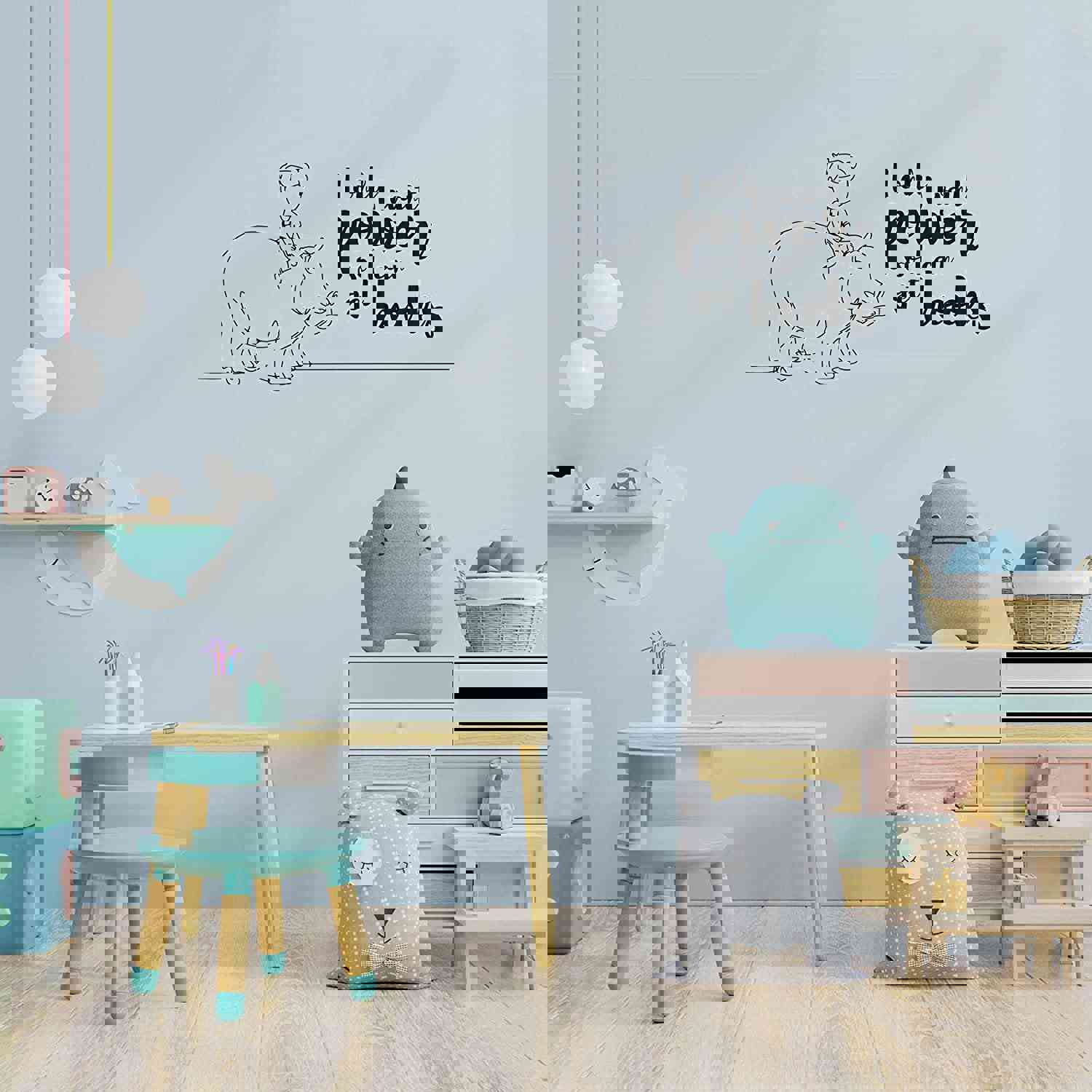 Animal Life Quote Vinyl Wall Sticker Decal - Hippo Hippopotamus Motivation Quote