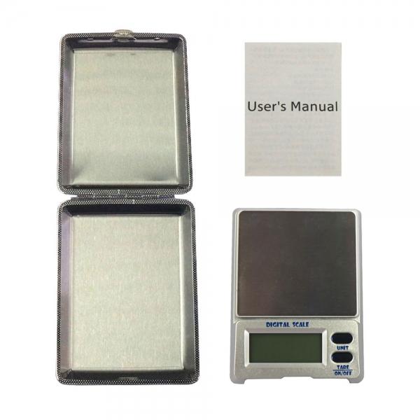 DS-18 500g / 0.1g 1.5inch LCD Precision Pocket Electronic Jewelry Scale Silver Gray