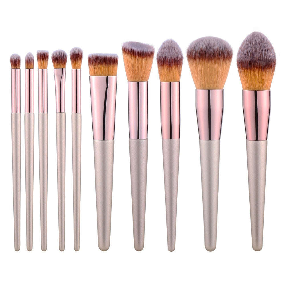 9/10 Pieces Kabuki Makeup Brushes Set For Foundation Powder Blush Eyeshadow Concealer