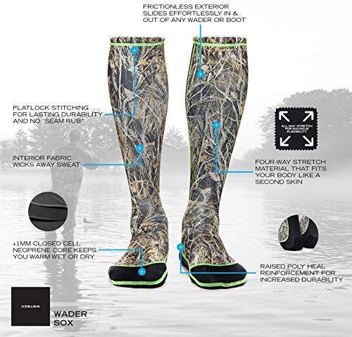 WETSOX Frictionless Wader Socks - Easy Slip-On for Boots & Waders