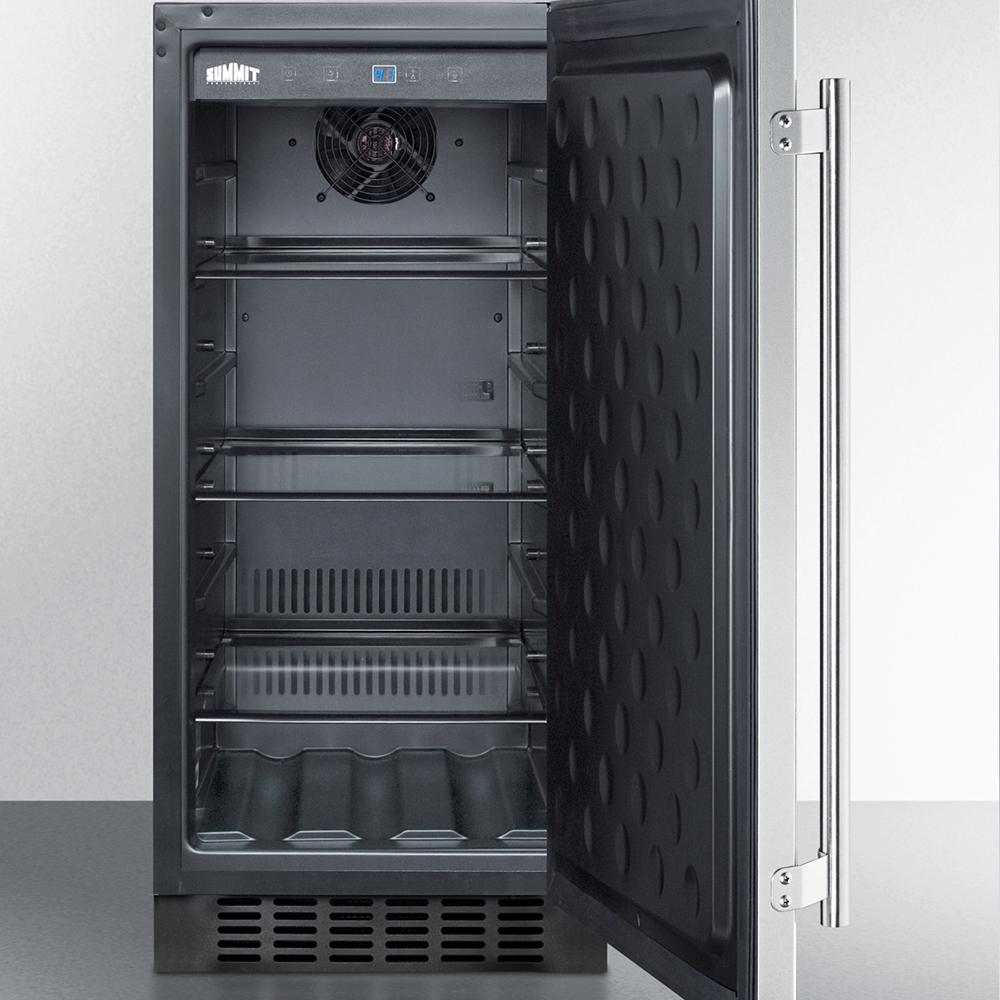 Summit SPR316OSCSS 15 Wide Outdoor Refrigerator in Stainless Steel
