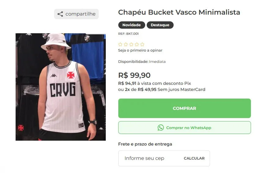 Personal Shopper Service for Vasco da Gama Mini Bag and Bucket Hat (DDP)