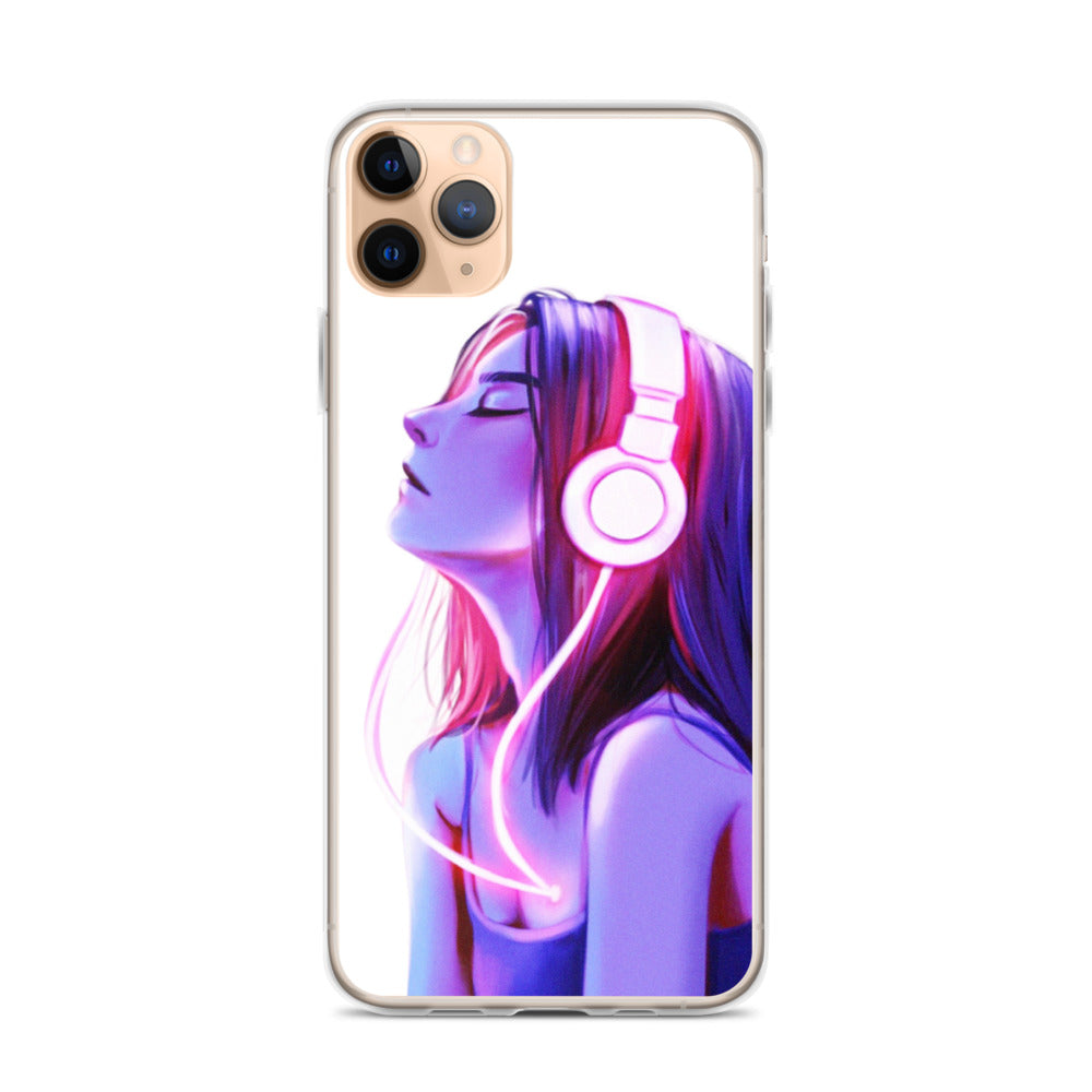 Music Girl iPhone Case - Sleek Protection with Wireless Charging