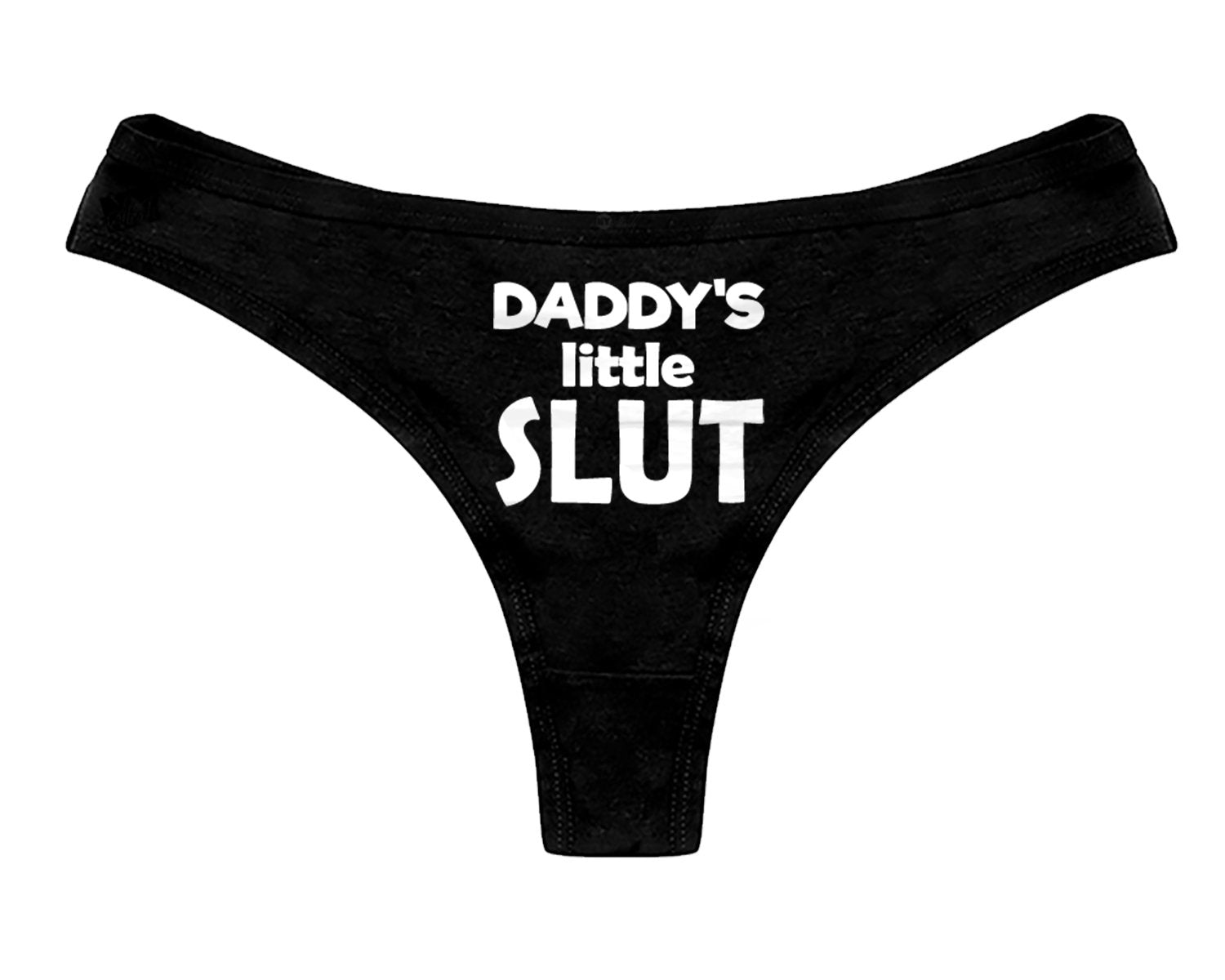 Daddys Little Slut Thong Panties DDLG Clothing Sexy Fun Slut Panty DDLG Womens Thong Panties