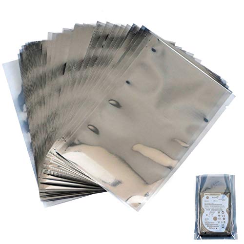 50 Pack Heat Seal Anti Static Mylar Bags for Electronic Components (10cm x 15cm)