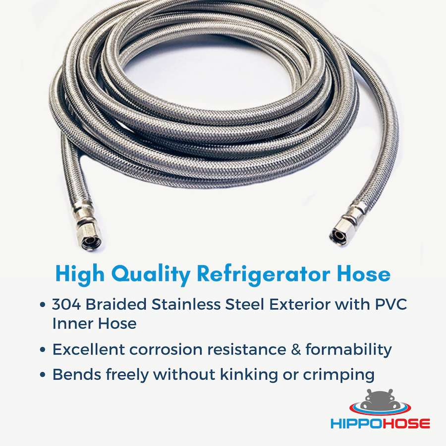 Hippohose Refrigerator Hose / Ice Maker Water Supply Hose