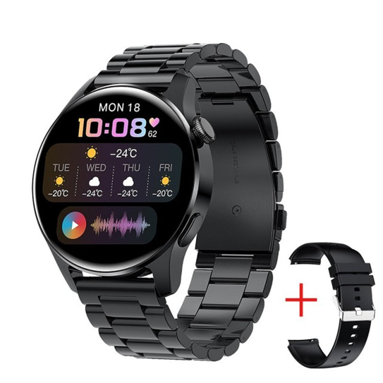 LIGE BW0256 2022 Full Circle Touch Screen Steel Band Luxury Smart Watch for Men - Waterproof Fitness Watch with Call Function