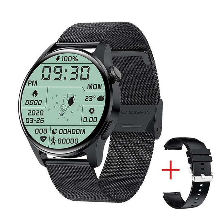 LIGE BW0256 2022 Full Circle Touch Screen Steel Band Luxury Smart Watch for Men - Waterproof Fitness Watch with Call Function
