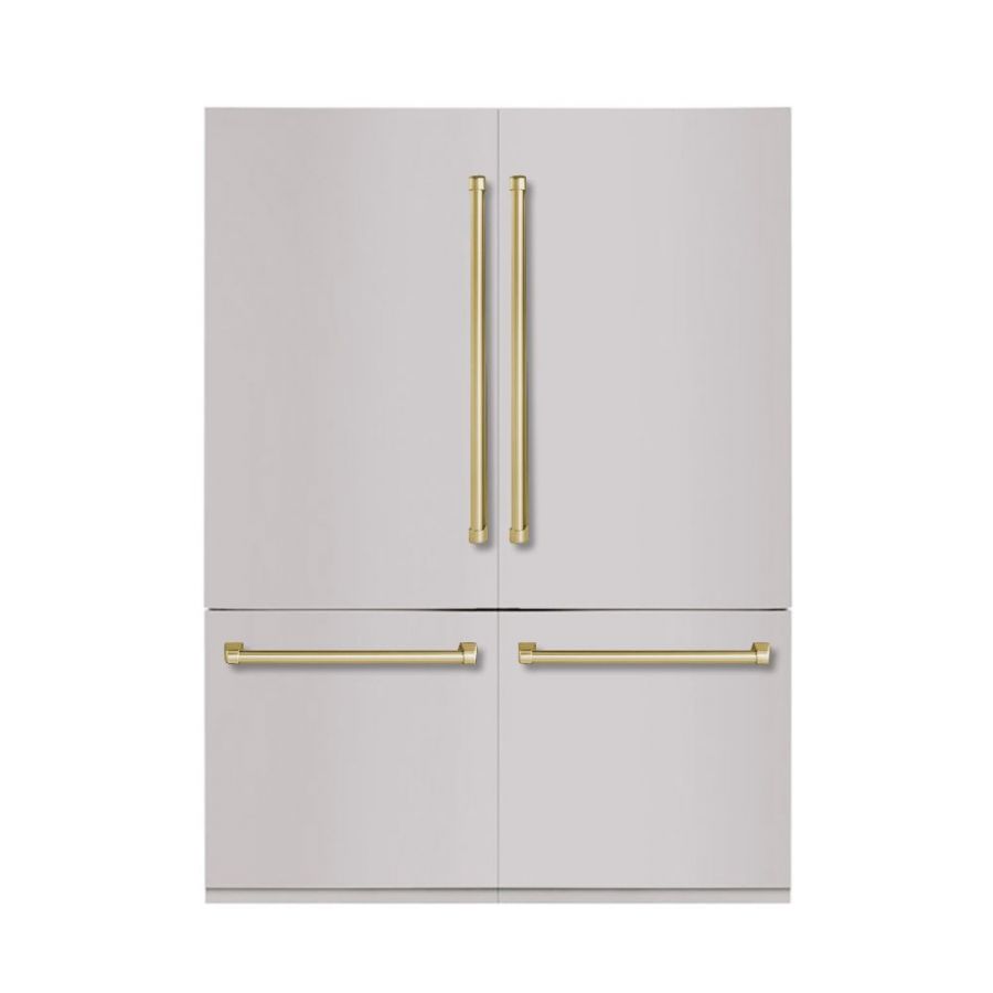 Hallman 60 Built-in Refrigerator with Interior Filtered Water Dispenser and Automatic Ice Maker