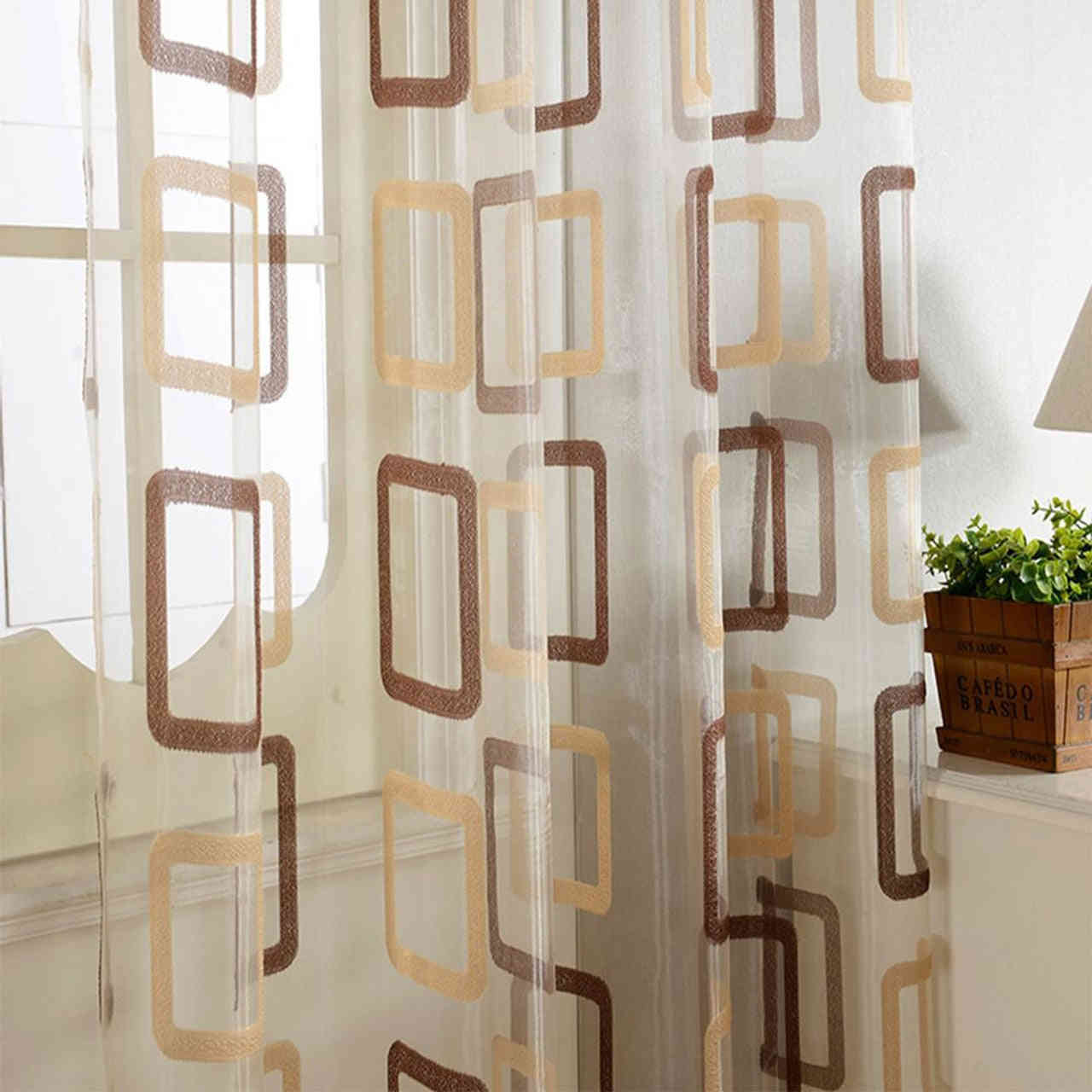 Dolce Mela Modern Sheer Curtain Panels - 60x100 Inches