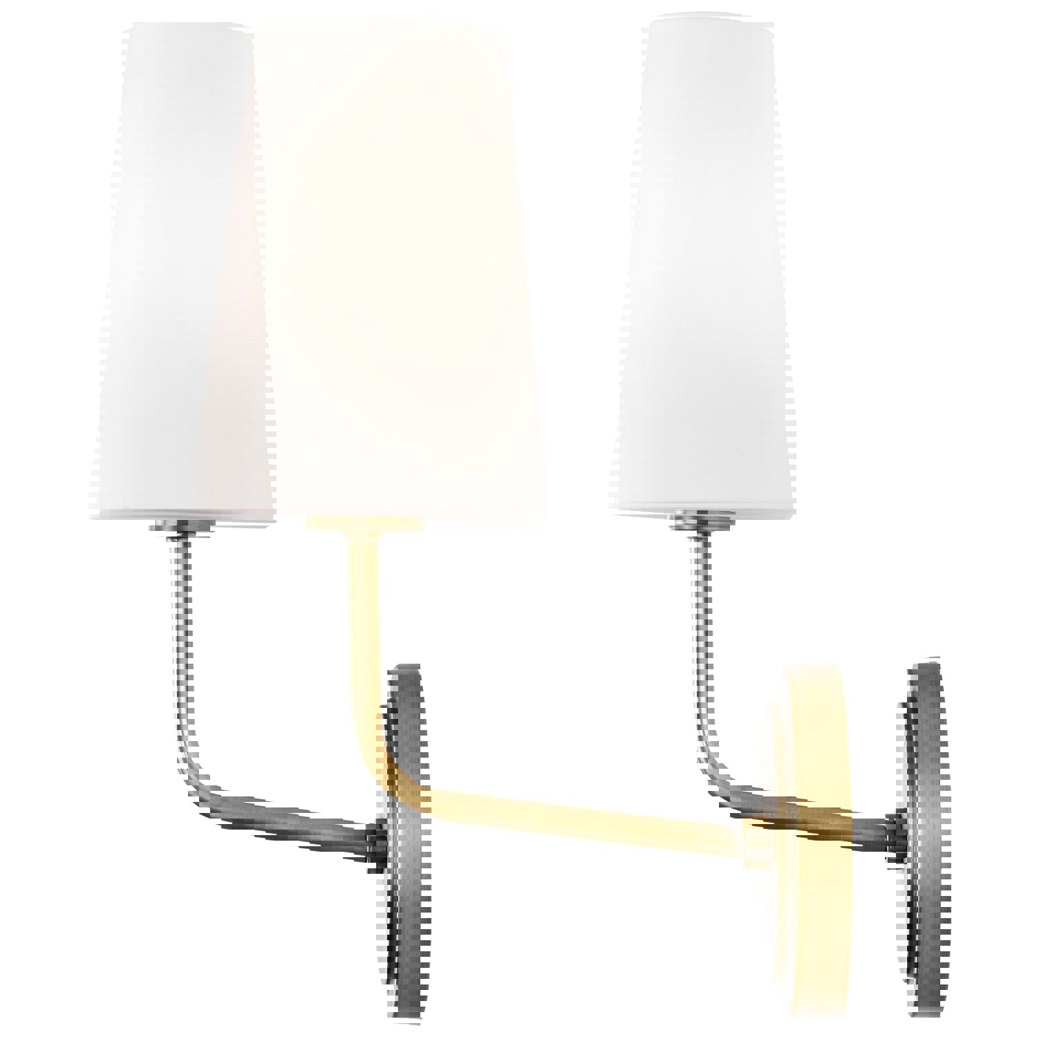 SATCO/NUVO Cordello 1 Light Sconce Vintage Brass Finish Etched White Opal Glass (60-7883)