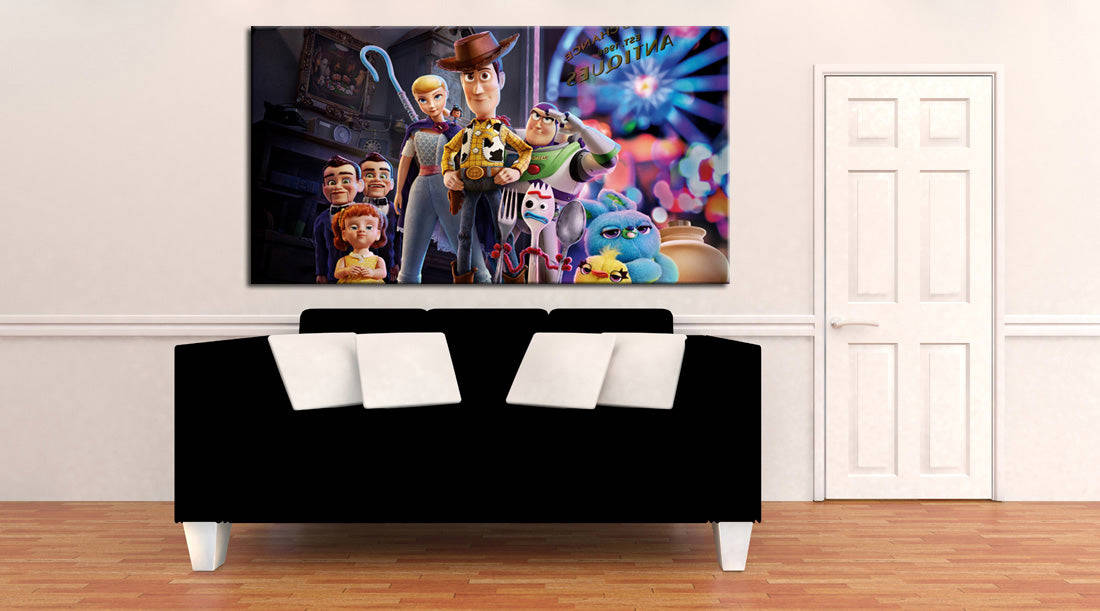Toy Story Woody Buzz Canvas Print Giclee CA1266 - Premium Wall Art