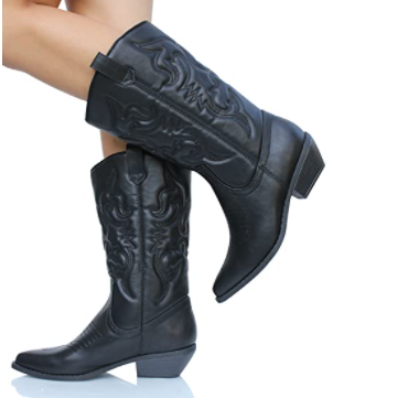 SODA Cowboy Boots Reno - Western Boots with High Pull On Tabs