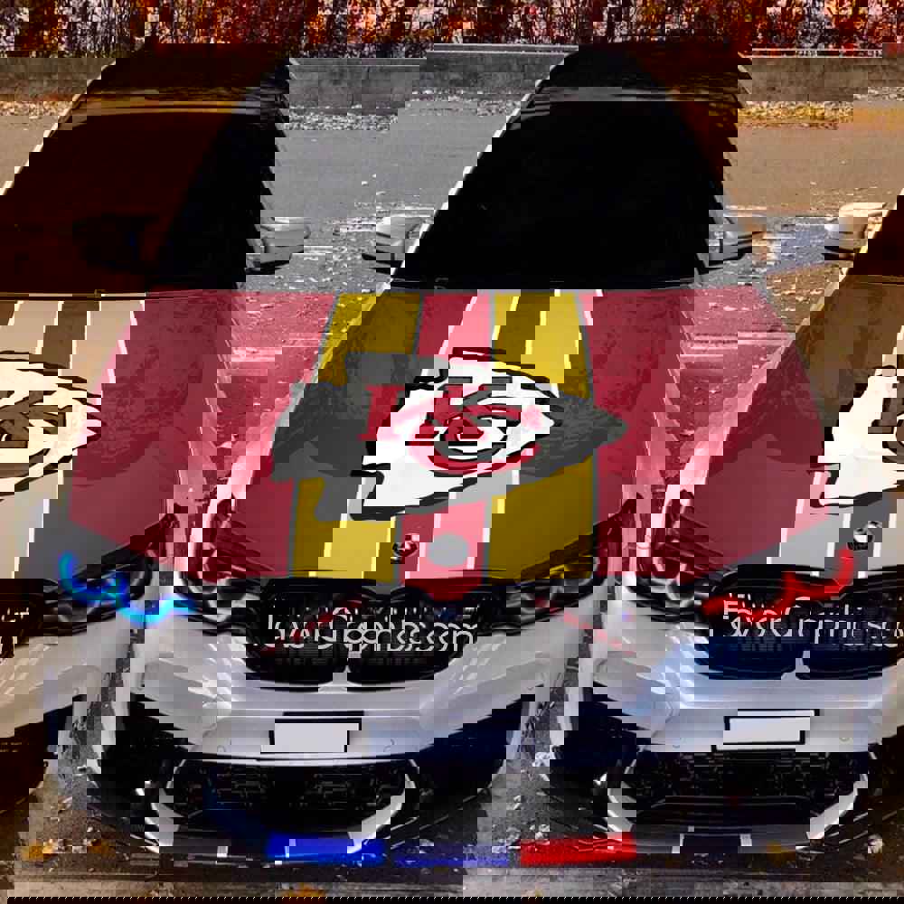 Kansas City Chiefs Itasha Car Vinyl Hood Wrap Decal Sticker