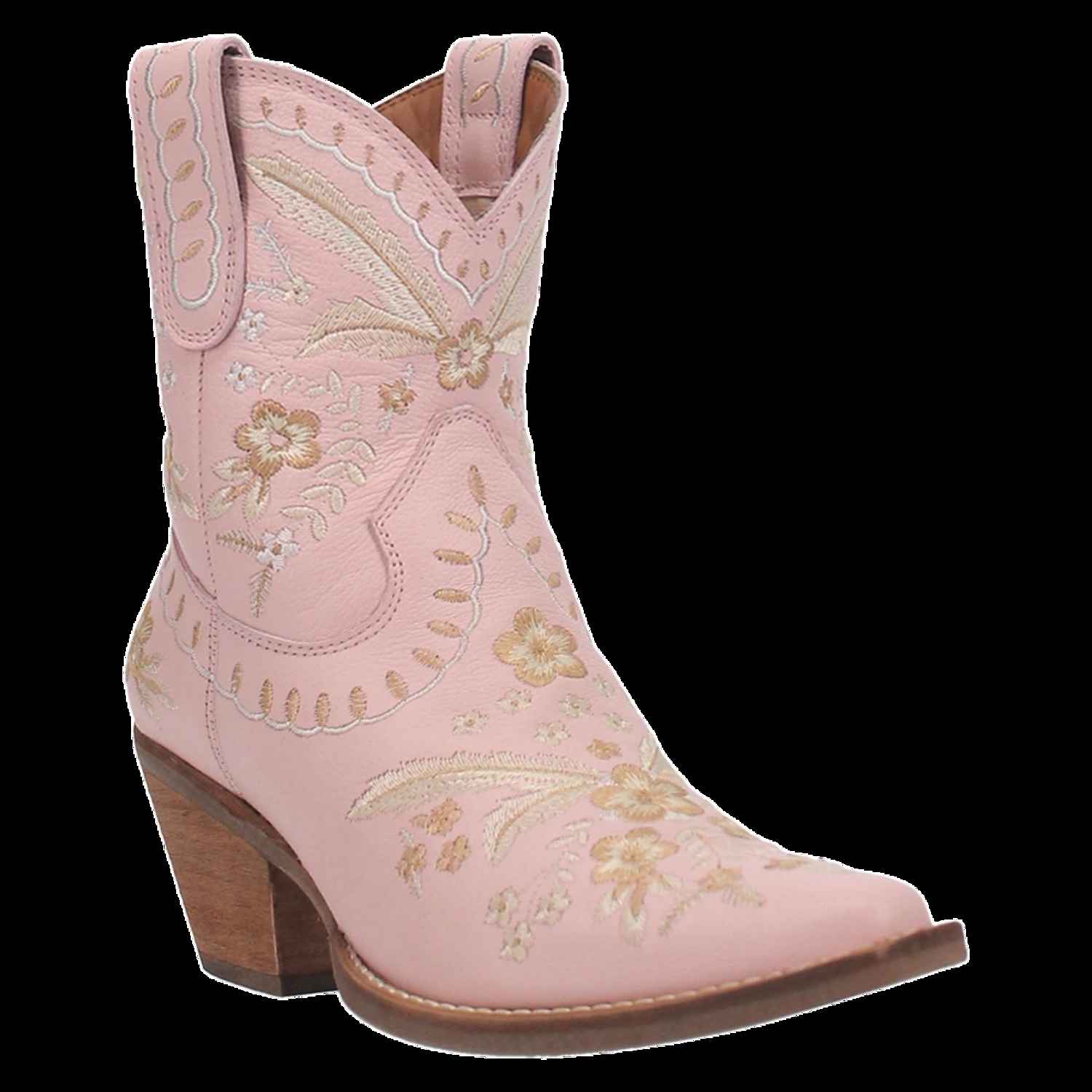 Dingo® Ladies Primrose Floral Embroidery Pink Western Boots DI748-PK