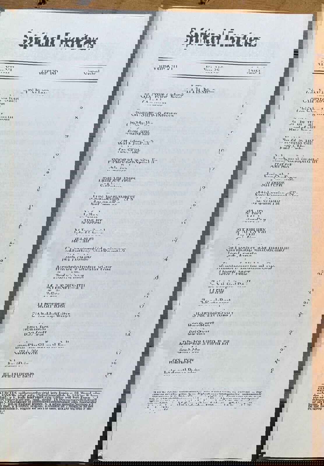 SPIRITUAL FRONTIERS MAGAZINE - Complete 4 Issues, 1986 - CHRISTIAN MYSTICISM GOD