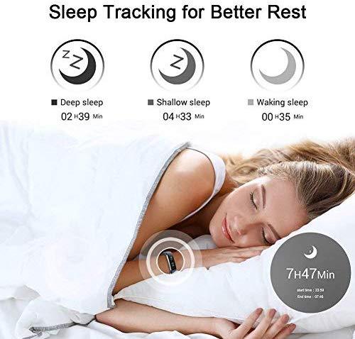 LETSCOM Fitness Tracker with Heart Rate Monitor, Activity & Sleep Tracker for All Ages