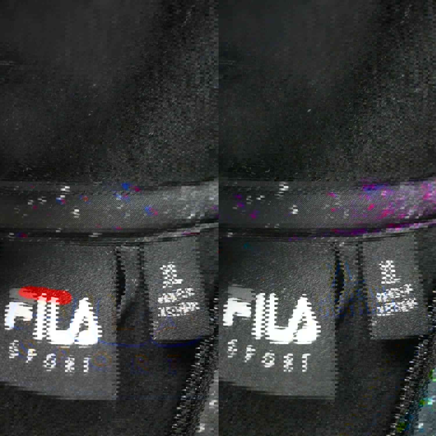 Fila Women's X Large Black Full Zip Fleece Sport Jacket