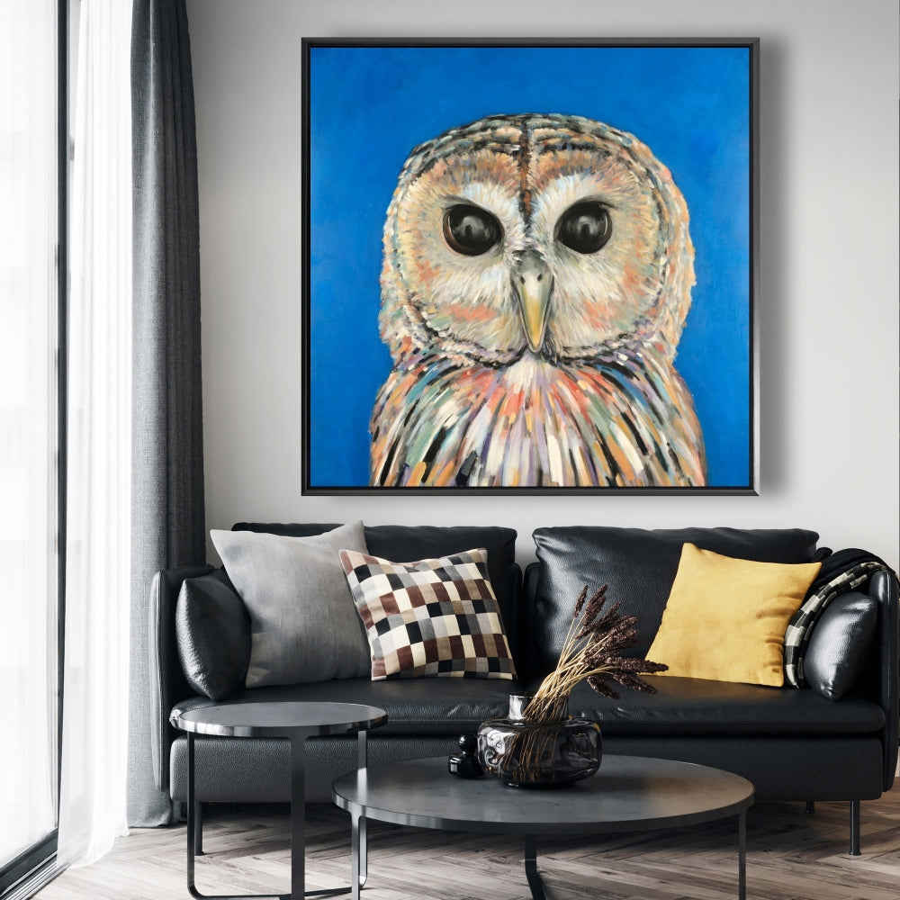 Colorful Spotted Owl Fine Art Gallery Wrapped Canvas 24x36