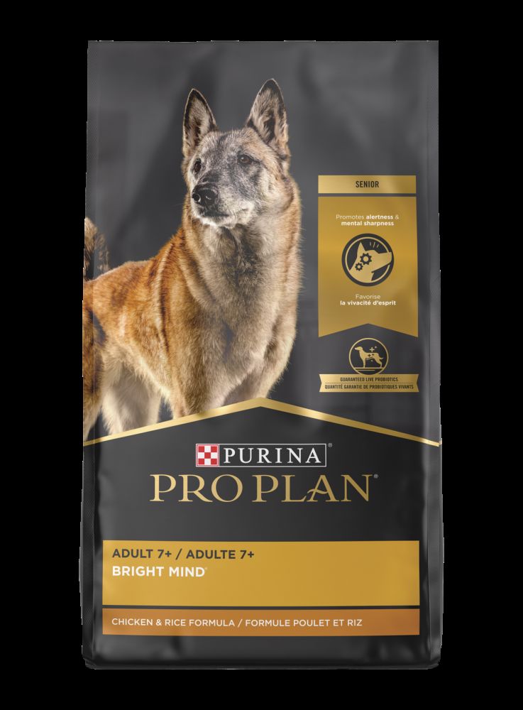 Purina Pro Plan Bright Mind Adult 7+ Chicken & Rice Formula Dry Dog Food