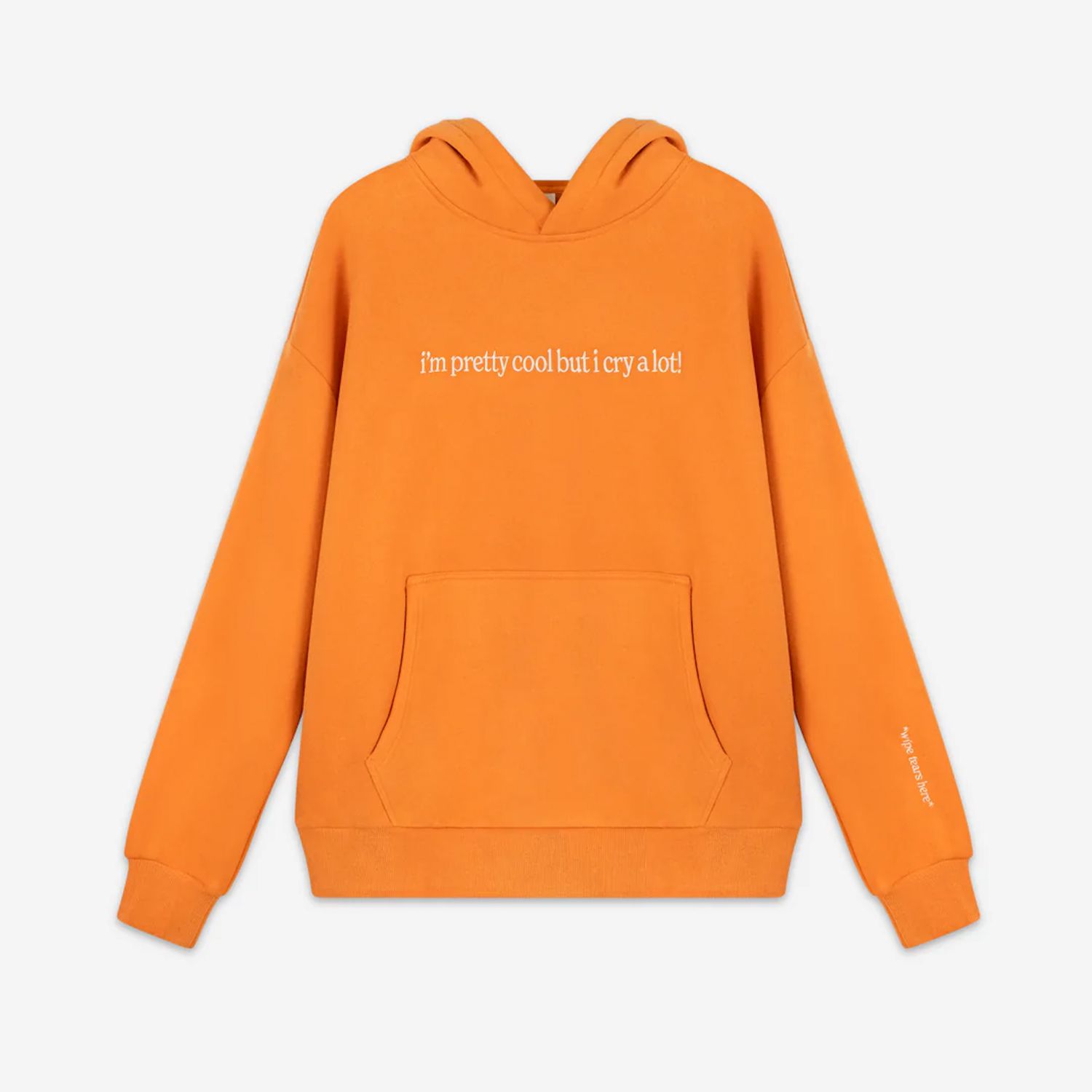 Cry A Lot! (wipe tears here)™ Hoodie - Charcoal