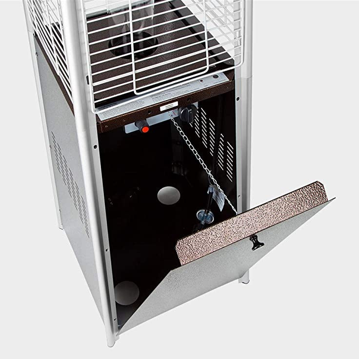 Luminesce Outdoor Propane Pyramid Patio Heater Fire Pit Heat Lamp