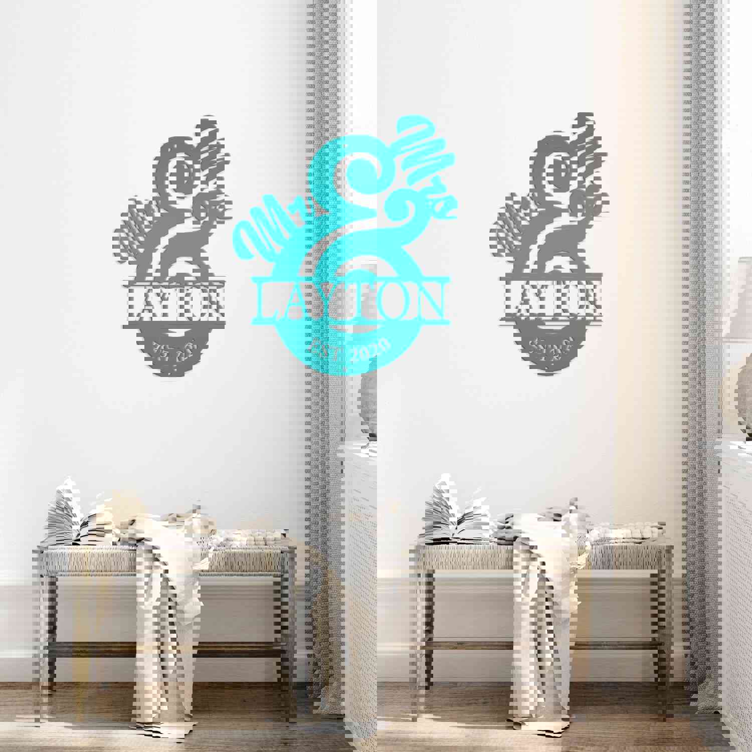 Personalized Last Name Sign - Elegant Mr. & Mrs. Metal Wall Decor, Custom Wedding Gift for Couples