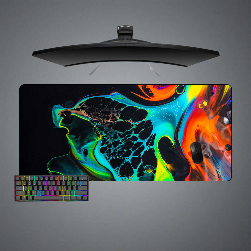 Paint Mix Closeup Design M-XXL Size Gaming Mouse Pad, Computer Desk Mat