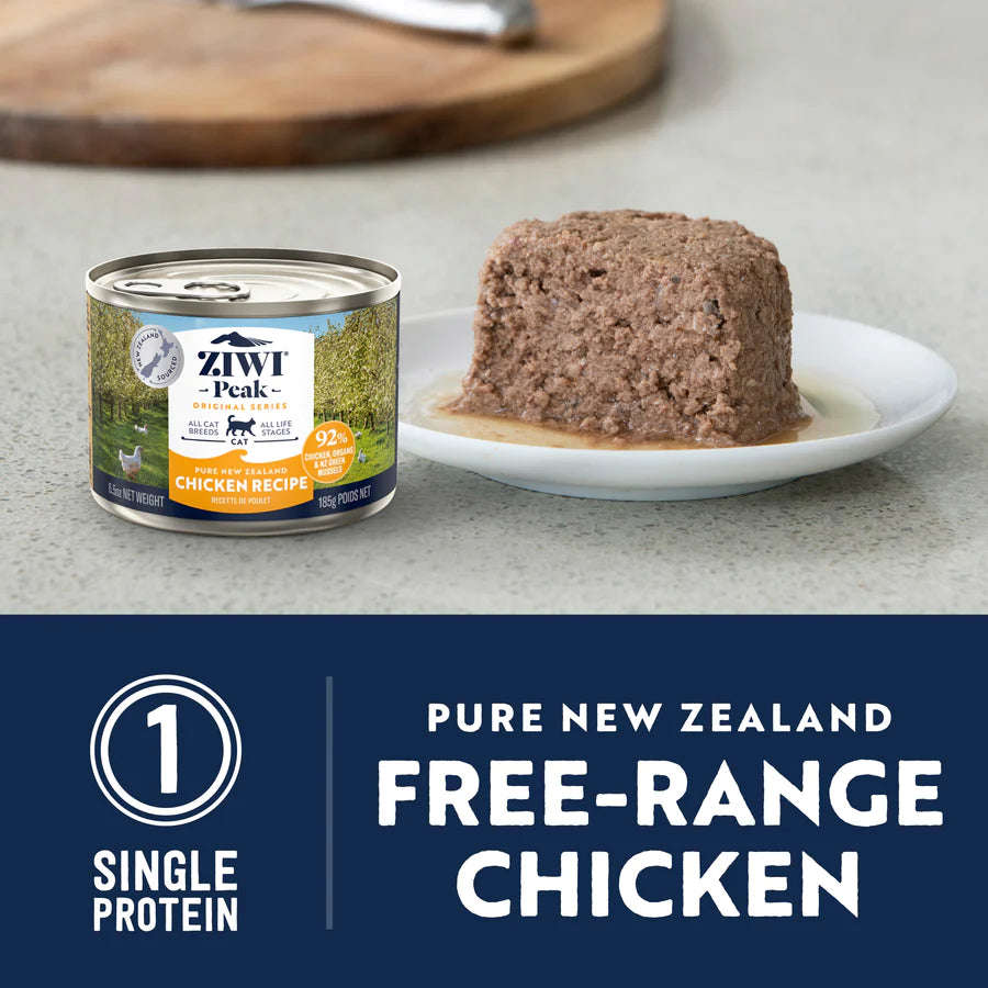 ZiwiPeak Chicken Recipe Wet Cat Food - High Protein, Free-Range Chicken